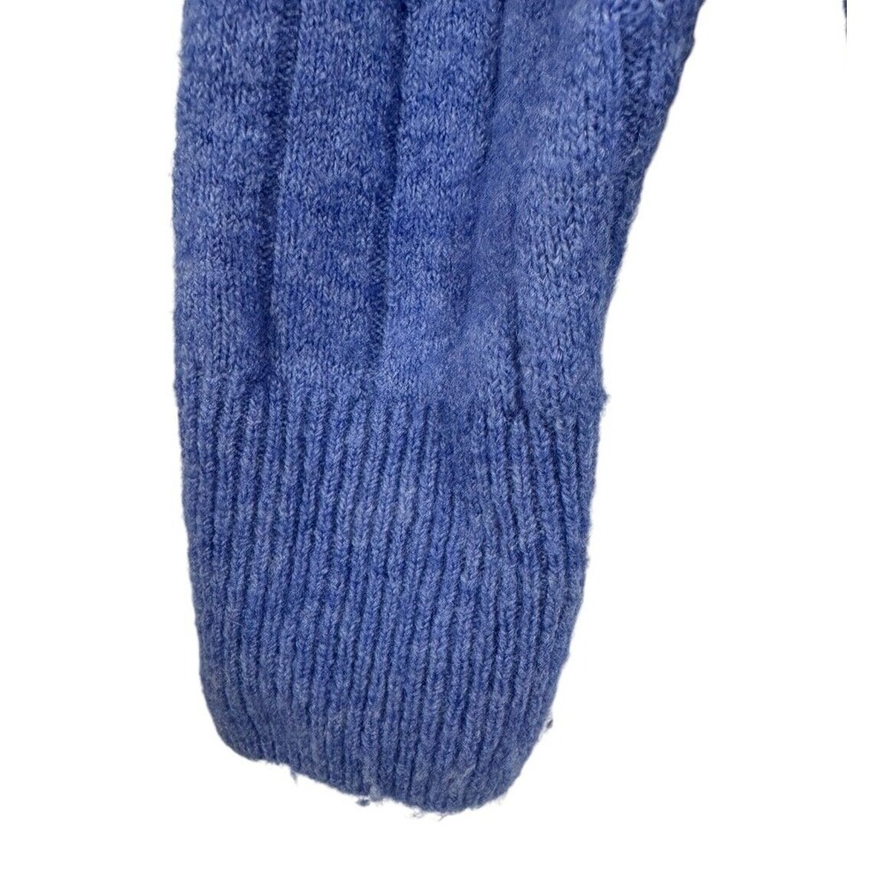 Madewell Women's Blue Heather Bowden Henley Coziest Yarn Sweater Size Small - Picture 5 of 9